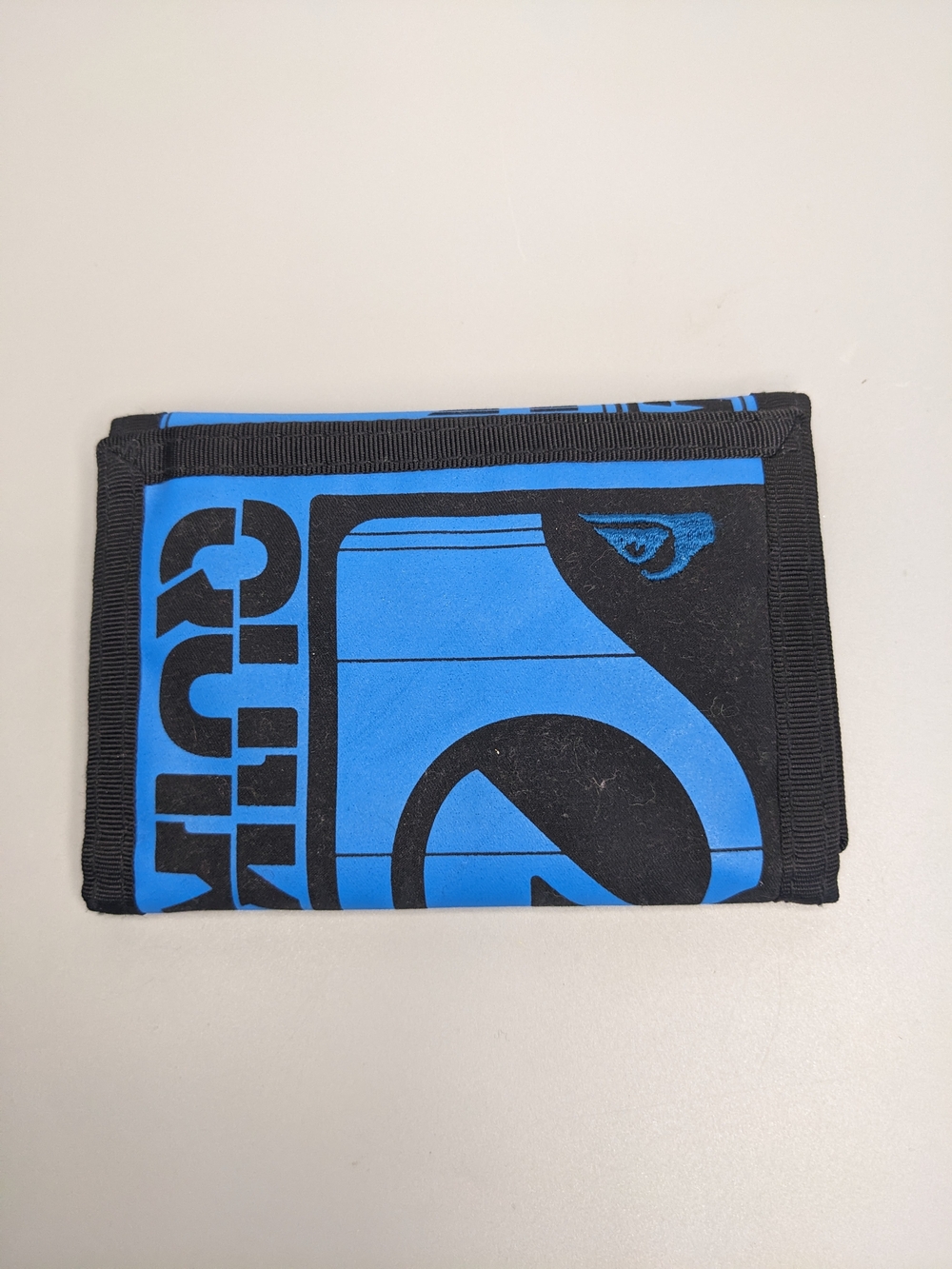 Quicksilver Wallet Mens Cards Money Blue Black Skater Beach Hipster Logo